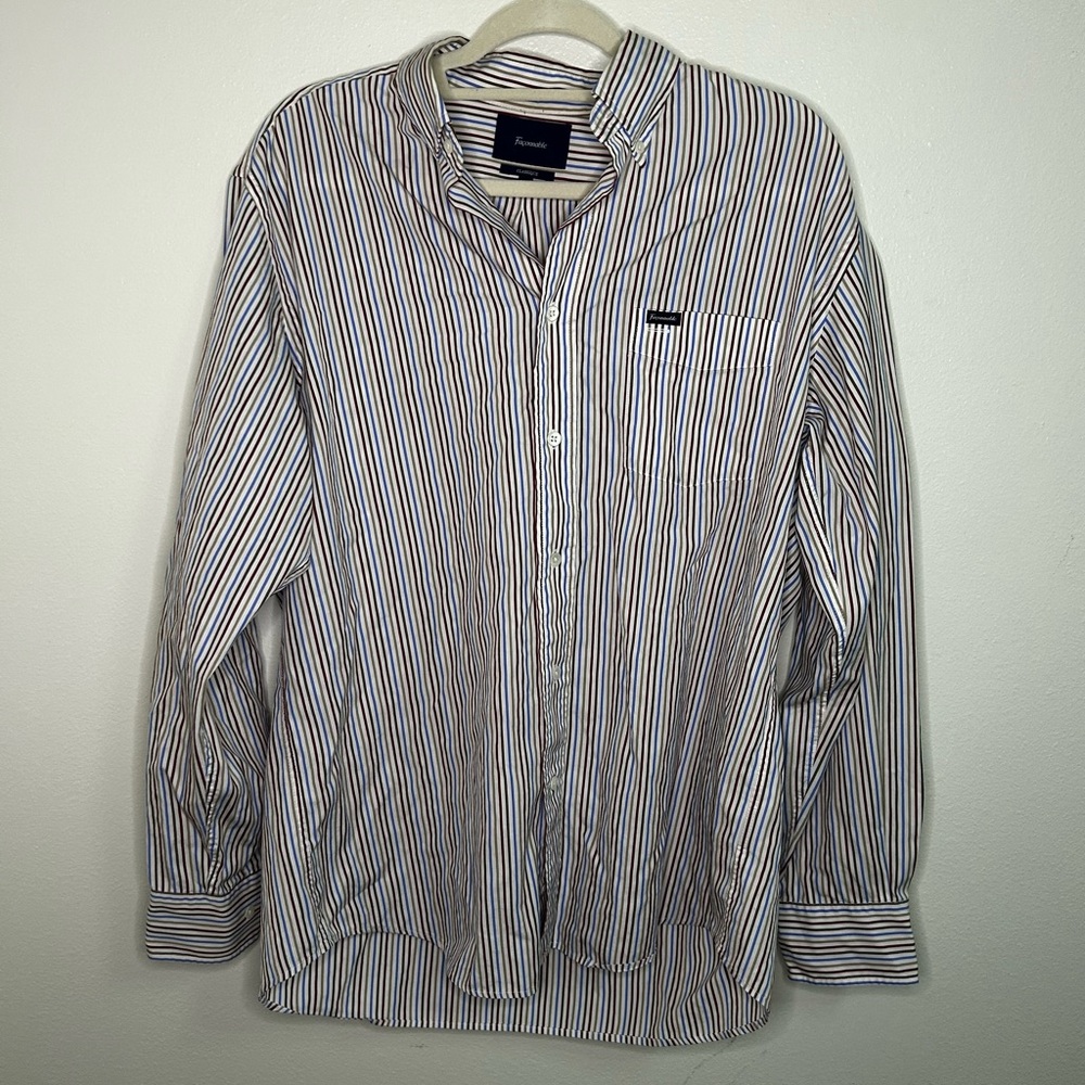 Façonnable multicolored striped button down